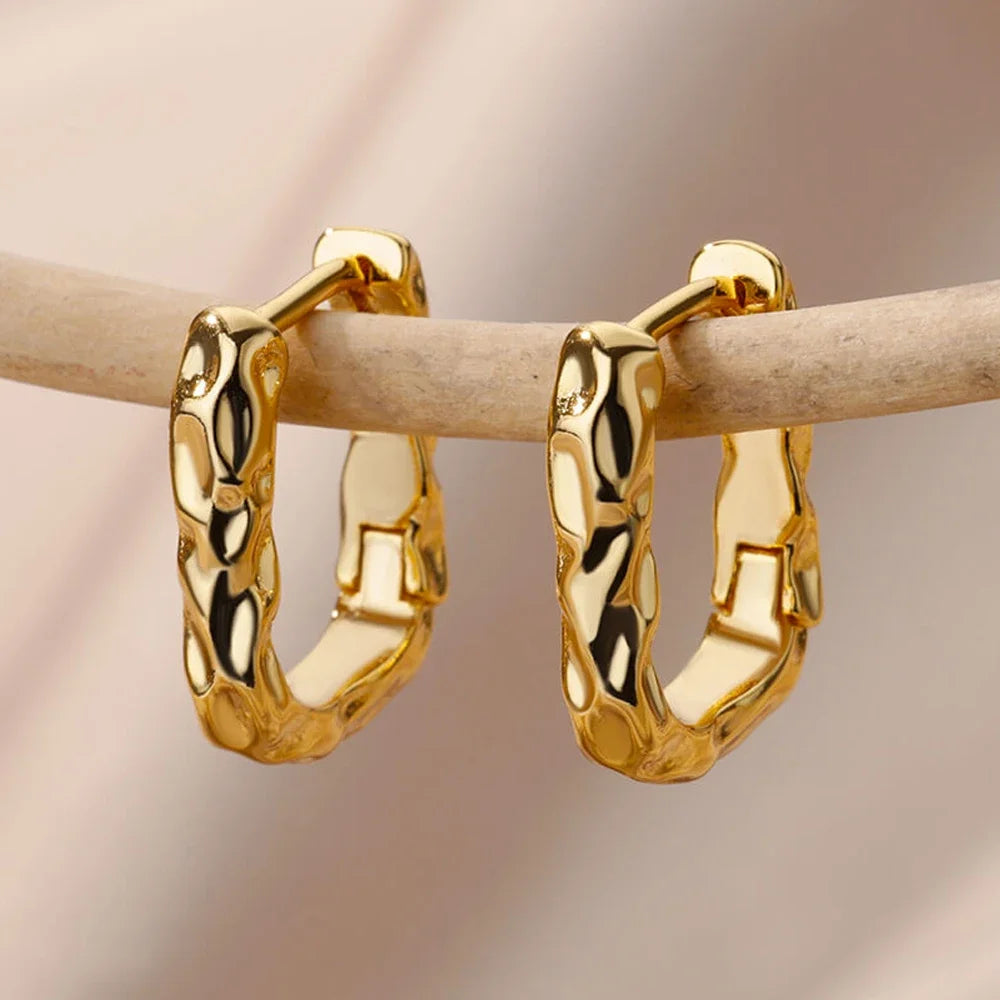 Square Hoops Earrings