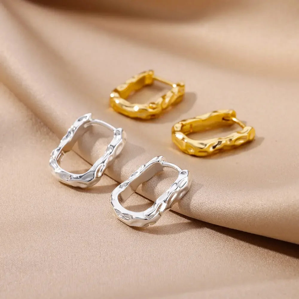 Square Hoops Earrings