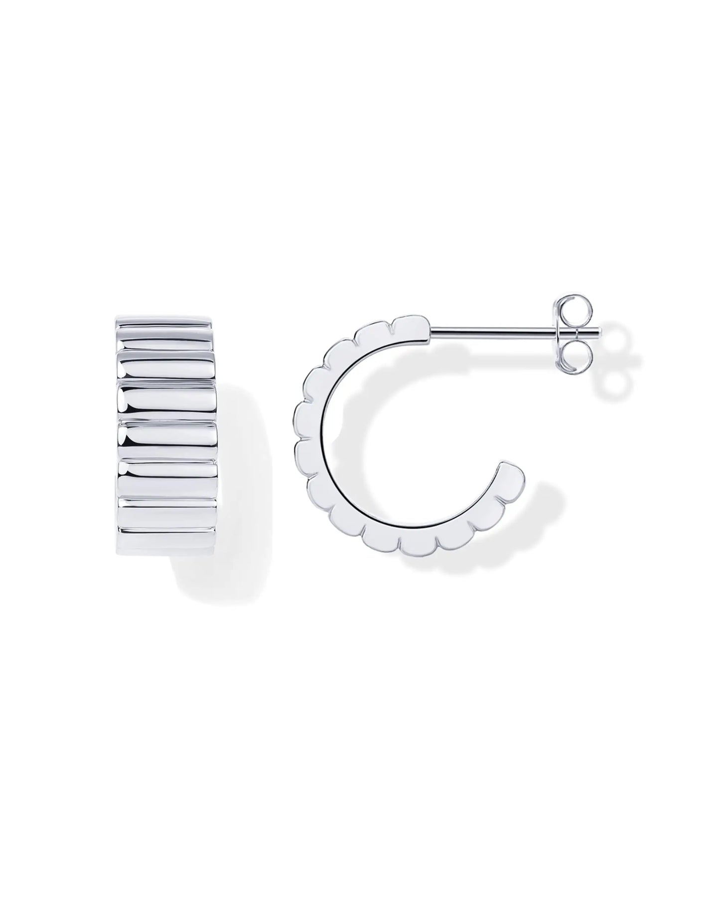 Hoop Huggie Earrings