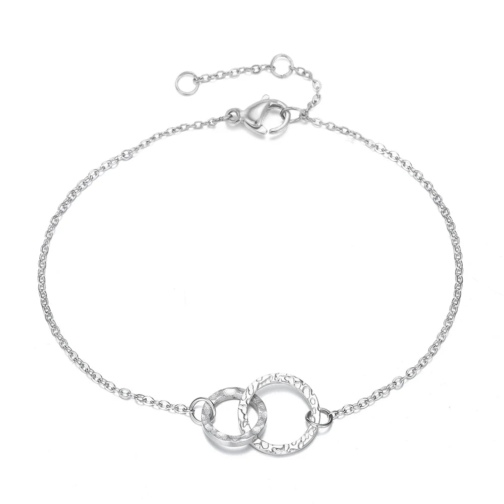 Double Circle Chain Bracelet
