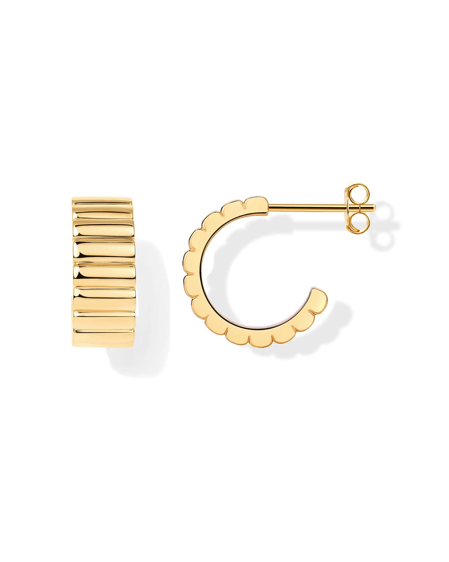 Hoop Huggie Earrings