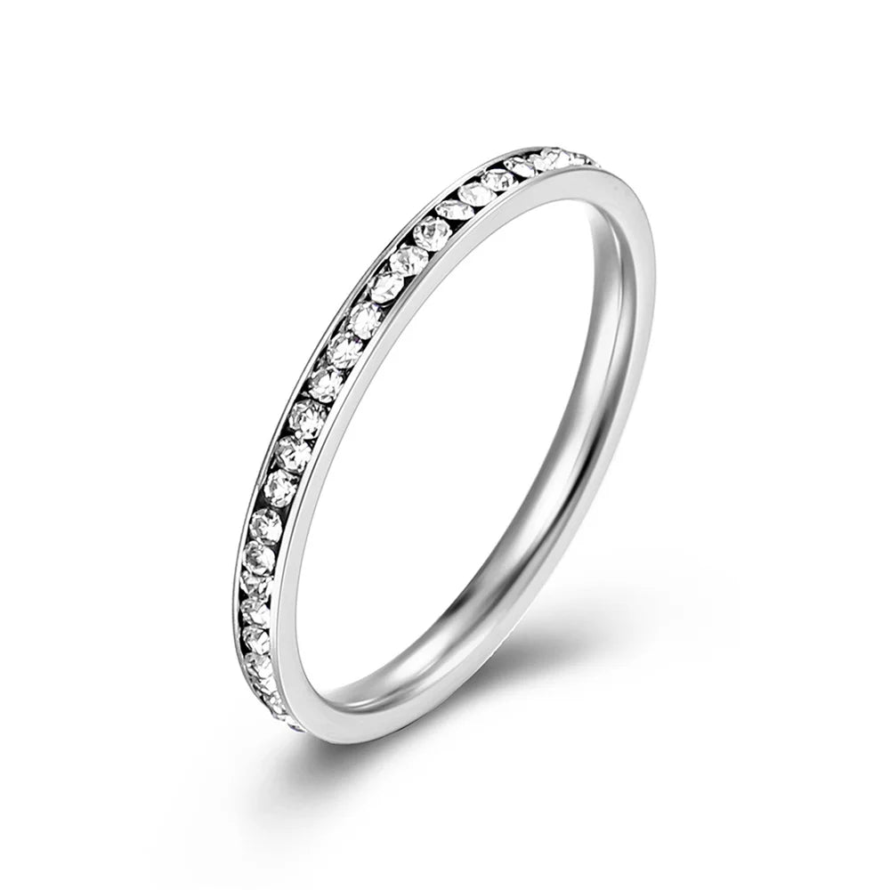 Zirconia Eternity Band Ring