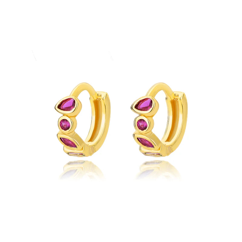 Minimal Color Pop Hoops