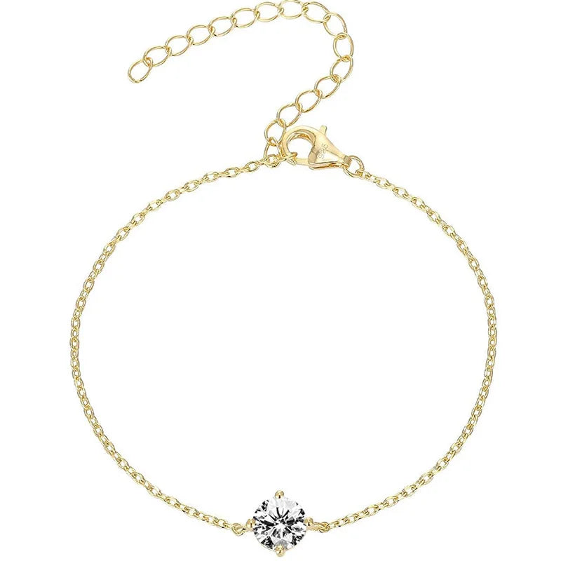 Delicate Stone Chain Bracelet