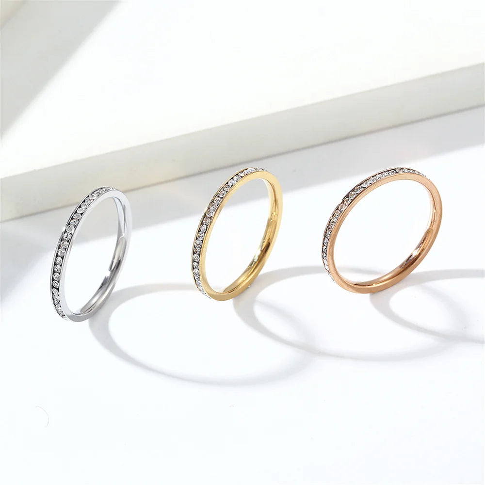 Zirconia Eternity Band Ring
