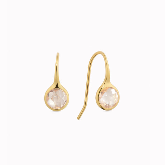 Rose Quartz Earrings - Sigrid