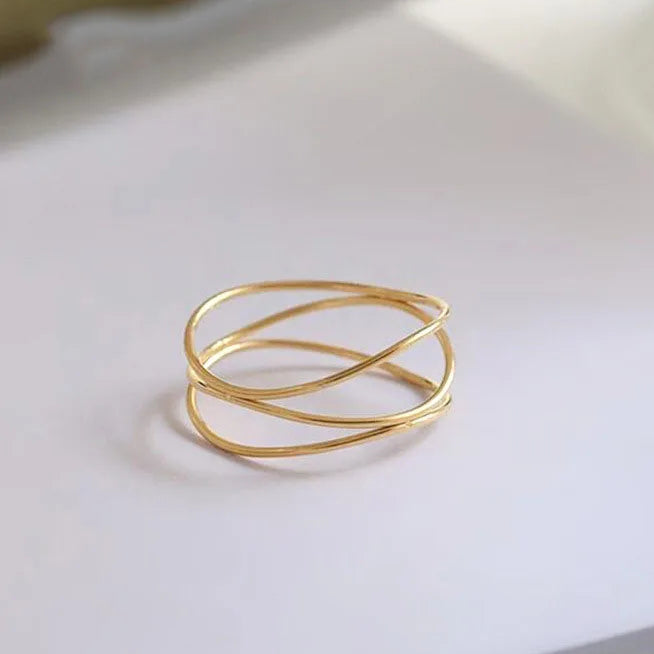 Fine Layers Gold Ring